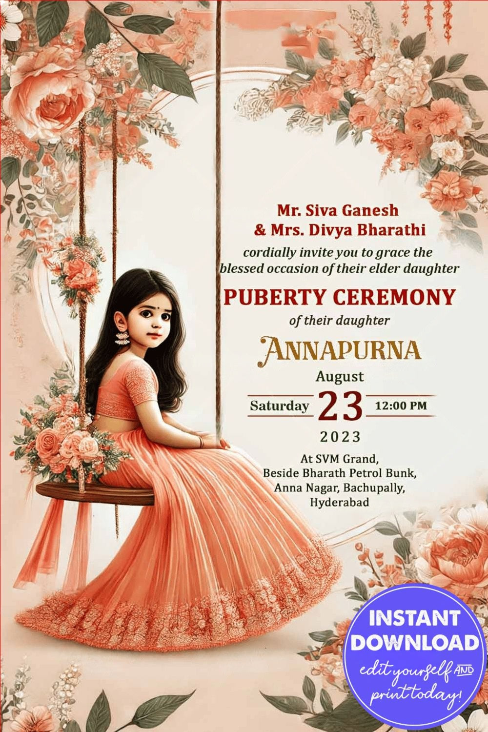 Big Girl Party Invitation _002