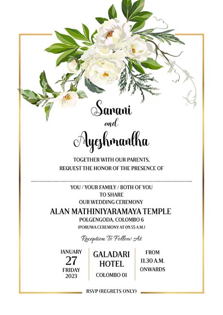 Floral Wedding Card_191