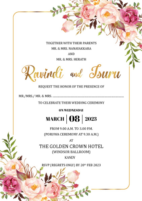 Floral Wedding Card_197