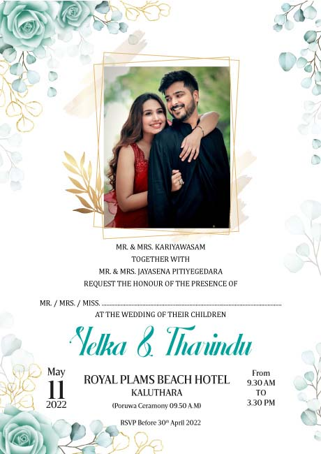 Floral Wedding Card_182