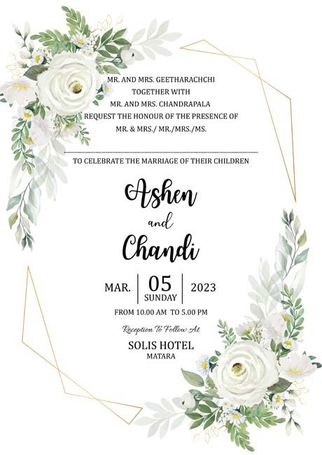 Floral Wedding Card_189