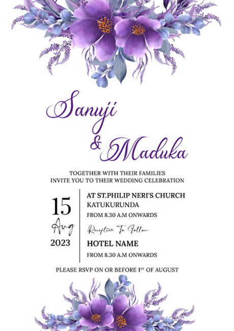 Floral Wedding Card_192