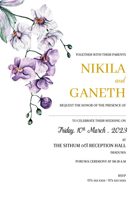 Floral Wedding Card_193