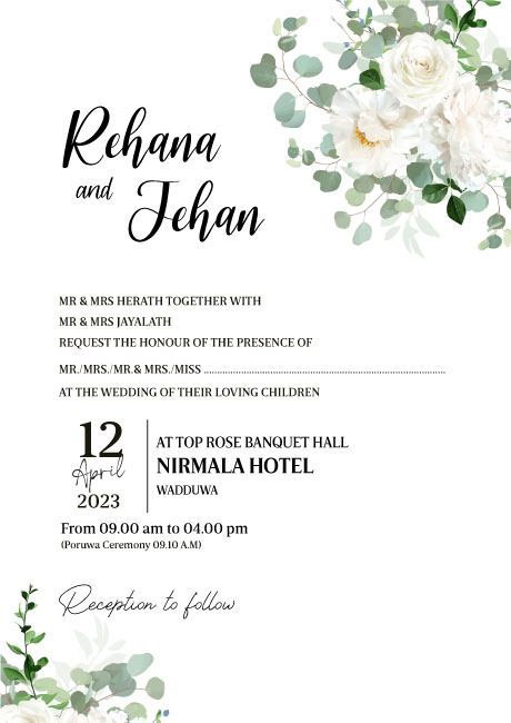 Floral Wedding Card_198